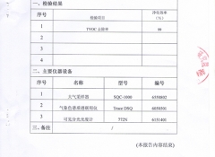 树派TVOC去除率报告